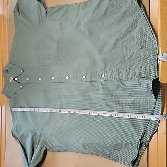 Brooks Brothers Size L (16-4) Green & White Check Long Sleeve Button Down Shirt - Picture 8 of 11
